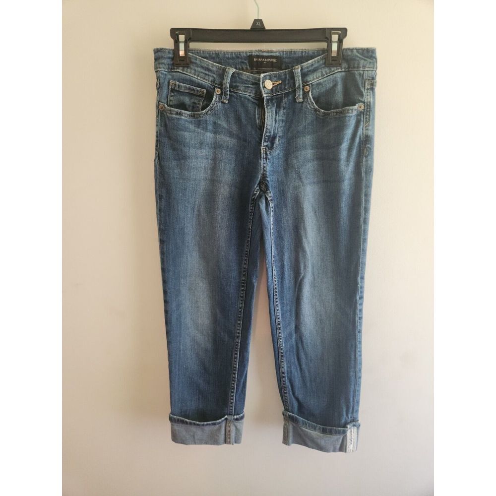 Banana Republic Capri Jeans Women's Size 28 / 6 Rolled Cuff  Crop Denim